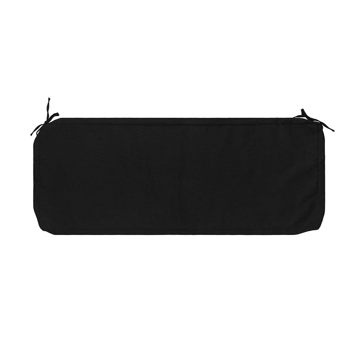 Photo 1 of FUNHOME Outdoor Bench Cushion Cover 54 x18 x 3 inch,Water Resistant Cover with Zipper&Ties,Fade-Resistant Slipcover,Patio Porch Swing Cushion Cover Replacement Only,No Insert(Black)