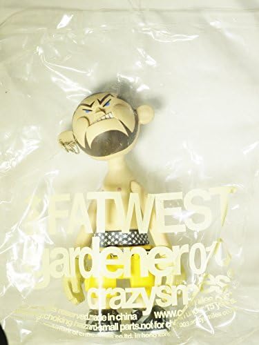Hong Kong Toy Designer Michael Lau Crazysmiles gardener010 FATWEST FAT WEST Viny Block 7" Figure Limited Edition Rare Item