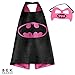 Bek Brands DC Comics Batgirl Superhero Cape and Mask Set | Dress up Satin Cape and Felt Mask, Costume for Kids Party
