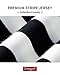 Zengjo Black and White Striped Shirt Men(S,Black&White Wide)