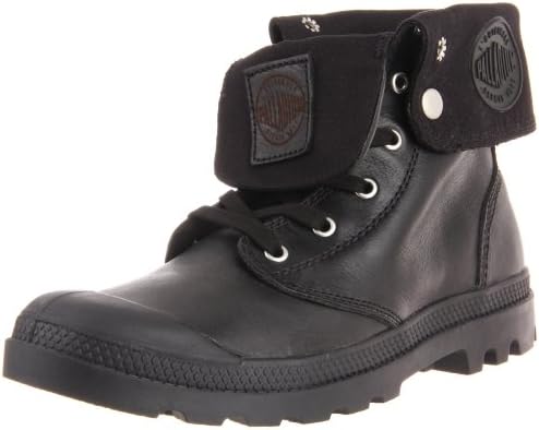 Palladium Men's Baggy Leather Boot,Black,12 M US