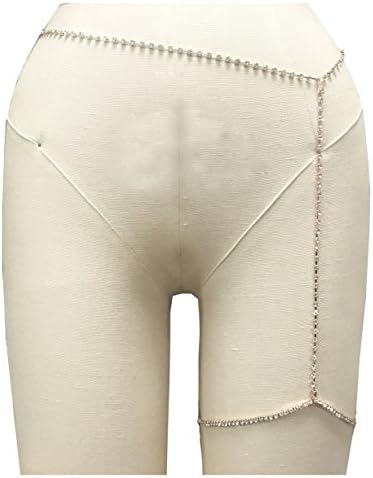 Rhinestone garter Elastic thigh chain (ROSE GOLD) (ROSE GOLD)