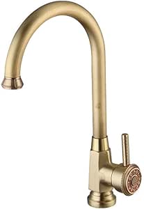 MuMa Grifo Bronce Latón 360 Grados Girar Frío Frío Mezclador Monomando