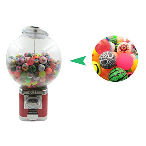 40 Piece Bouncing Bouncy Balls Bulk Set, Assorted Colorful Neon Mixed Pattern Designs for Kids Playtime, Party Favors, Prizes, Birthdays & More, 25mm