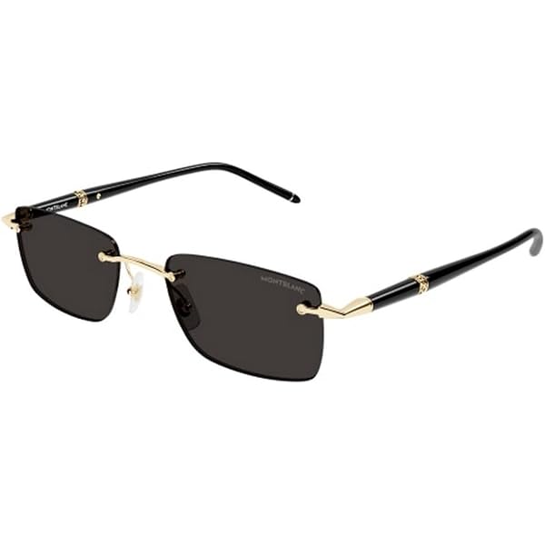 Montblanc MB 0339S 003 Silver Metal Rectangle Sunglasses  display picture 1