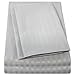 1500 Supreme Collection Dobby Striped Sateen 4 Piece Bed Sheet Set Deep Pocket - All Sizes, 23 Colors - King, Dobby Stripe Gray