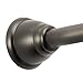 iDesign Cameo Metal Tension Rod, Adjustable Customizable Curtain Rod for Bathtub, Shower Stall, Closet, Doorway, 43-75 Inches, Bronze