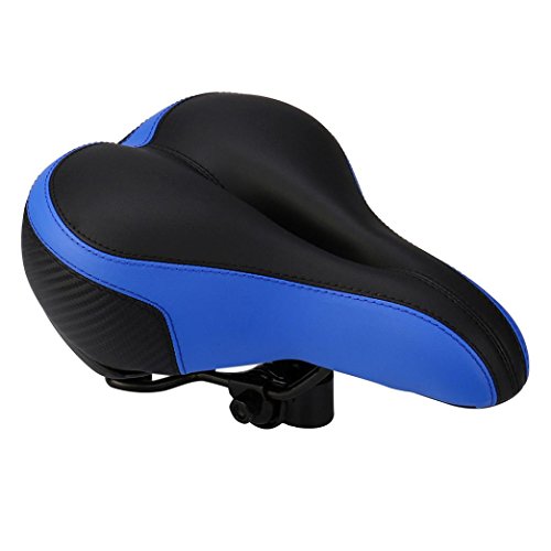 Vibola Bike Saddle Seat Wide Big Bum Bike Bicycle Cruiser Extra Comfort Sporty Soft Pad Saddle Seat