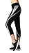 Neonysweets Womens Capri Workout Pants Yoga Pants Active Leggings Black Gray M