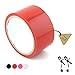 IDS 5M No Glue Electrostatic Adsorption Tape for Sex BDSM Adult Toy with Nipples Breast Clip Clamp, Red