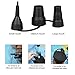 WEY&FLY Electric Air Pump, Portable Quick-Fill Air Pump 3 Nozzles, Air Mattress Pump 110V AC/12V DC, Perfect 2 in 1 Inflator Deflator Inflatable Boat &Pool Toys(8213)
