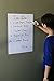 Huge Self-Adhesive Wall Whiteboard Decal Sticker Dry Erase Draw Board Peel and Stick Paper Roll Sheet White Board with Free Dry Erase Pen for School Office Home - Dimensions: 17.7