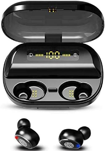 2020 Latest Style Touch Control Wireless Earbuds,Bluetooth 5.0 Wireless Earbuds with 4000mAh Portable Charging Case,IPX6 Waterproof Built-in Mic in Ear Sport Earphones