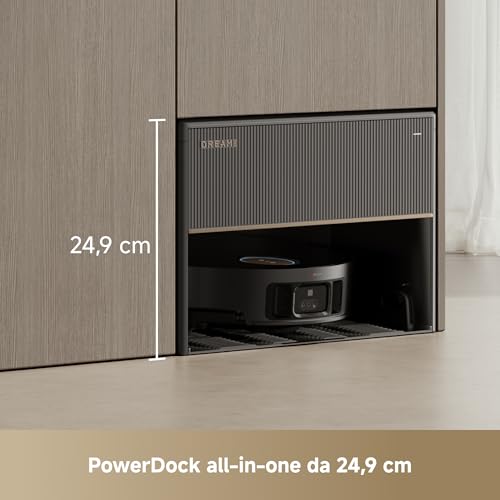 X50 Master Robot Aspirapolvere con Stazione Base Compatta da 24,9 cm, Stazione Base 8 in 1, Sistema di Superamento Ostacoli Efficace, Aspirazione Fino a 20.000 Pa, Spazzola Antigrovigli