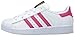 adidas Originals womens Superstar Sneaker, White/Bold Pink/White, 1 Little Kid US