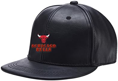 WearOwnStyle Best Quality Leather Black Logo Embroidered Adjustable Hiphop Hat Baseball Cap Onesize For Men