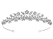 SAMKY Bridal Tiara Silver Rhinestone Wedding Crown for Brides Crystal Queen Headpiece
