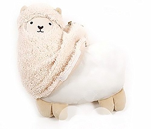 Savyou White Color Aunt Merry Mokomoko Llama Alpaca Hug Pillow