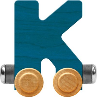 NameTrain Bright Letter Car K - Made in USA (Blue)