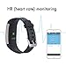 AGPTEK Fitness Tracker Activity Smart Bracelet with Heart Rate / Sleep Monitor, IPX7 Waterproof Bluetooth 4.0 Touch Screen Smart Wristband for IOS Android Phone, Black