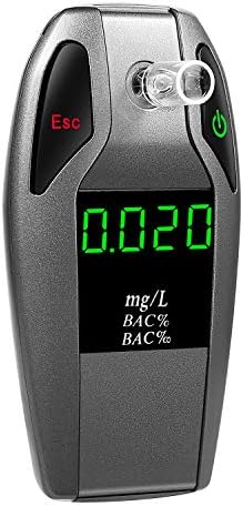 JASTEK Breathalyzer Fuel Cell Sensor Digital Breath Alcohol Tester and Professional Grade Blood Alcohol Content Detector Made of Zinc Alloy
