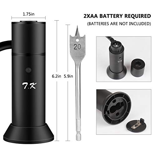 TMKEFFC Smoking Gun Portable Smoker Infuser DIY Set, Handheld Cocktail Smoke Food Smoker for Meat, Sous Vide, Grill, BBQ, Drinks, Cheese, Black - Thumbnail 2