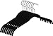 Zoyer Velvet Shirt Hangers - 50 Pack - Premium Velvet Suit/Dress Hanger - Heavy Duty & Non Slip Standard Hangers - Black