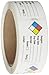 Roll Products 163-0014 Litho Removable Adhesive HMIG Label with 4 Color Imprint, Reagent Name (with blank), 2-1/2