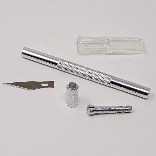 SBS Bastelmesser | inkl. 20 Ersatzklingen | Skalpell Schnitzmesser Bastel-Messer – Bild 6