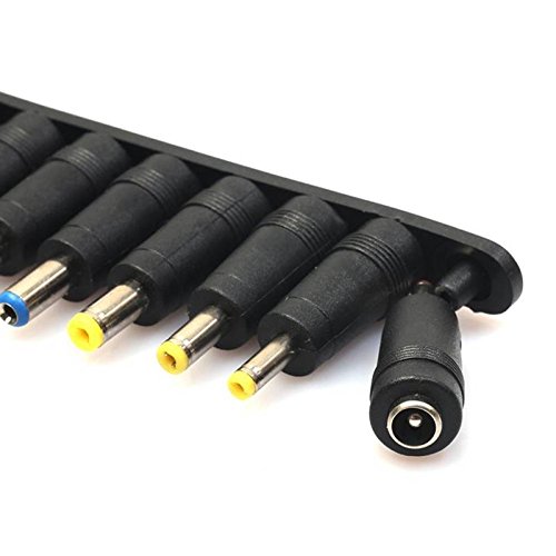 VizGiz 8 Pack 5.5mm x 2.1mm Female DC AC Power Supply Plug Jack Adapter Connector to 8 Male DC 6.0x1.4mm 6.3x3.0mm 5.5x2.5mm 5.5x1.7 Tips Sets for Lenovo Thinkpad Dell Sony Laptop Asus HP LED Strips
