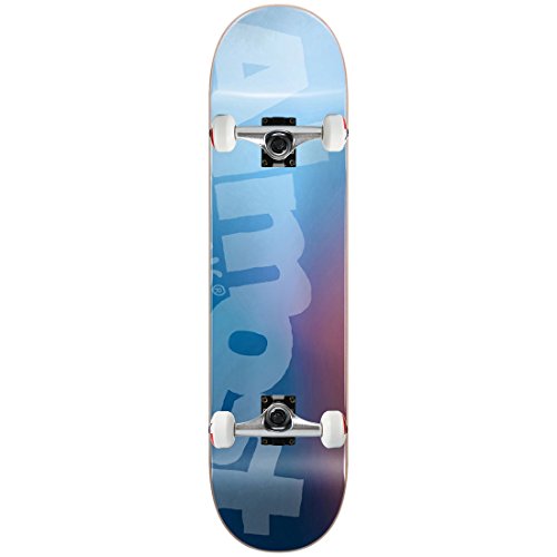 Almost Skateboard Complete Side Pipe Blurry Blue 8.5" Raw tr