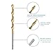 50Pcs Twist Drill Bit Set, DRILLPRO HSS Shank, Titanium Coated High Speed Steel, Mini Drill Bit, Micro Precision 1/1.5/2/2.5/3mm, Perfect for Wood, Plastic, Steel and Aluminum Alloy