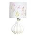 Just Born Nursery Lamp, Botanica Collection w/ Floral Shade, Pink/Coral/Green