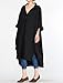 Mordenmiss Women's New Hi-Low Hem Plus Size Dresses with Pockets Black