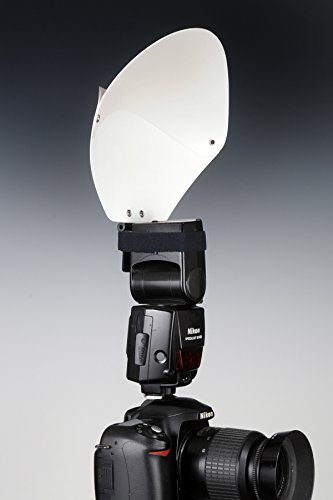 Demb Wedding Pro Saucer Flip-it! - Extra Large 7.5" x 9" Articulating Dish-shaped Flash Reflector. Controls Proportion Between Ceiling Bounce and Reflector Bounce. - Thumbnail 2