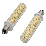 Szulight E11 led bulb 100w halogen bulbs replacement, JD T4 e11 mini candelabra base 110V 120V 130 Voltage input light bulbs, pack of 2 (Warm white 3000K)