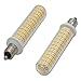 Szulight E11 led bulb 100w halogen bulbs replacement, JD T4 e11 mini candelabra base 110V 120V 130 Voltage input light bulbs, pack of 2 (Warm white 3000K)