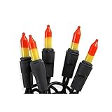 Halloween Candy Corn Electric Light Set 70 Count 14.5 Feet Long