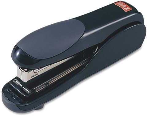 Wholesale CASE of 10 - Max USA Flat Clinch Full-strip Stapler-Flat Clinch Stapler, Full Strip, 23 Sheet Capacity, Black