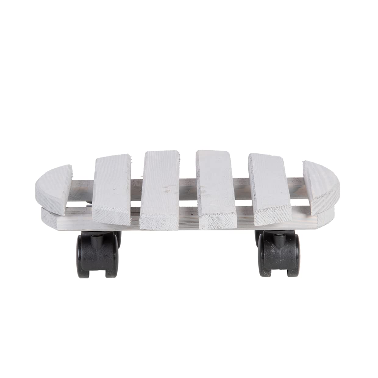 Fallen Fruits Ltd Large Round Plant Trolley FSC 100%, Green