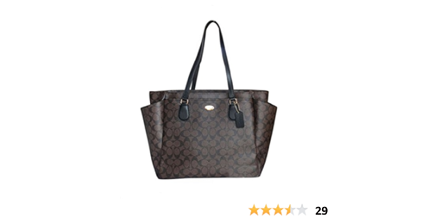 coach large diaper tote travel bag