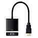 IBEST Gold Plated HDMI to VGA Video Converter Adapter Cable For PC Laptop HDTV Projectors HDMI Input Devices Etc 1080P-Black