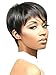 wig pixie cut wig Fashion Women Trendy Short Black Synthetic Boycut Wig