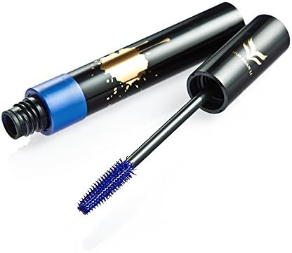 HML Professional Colorful Waterproof Mascara Voluminous Flexible 360 Degree Lengthening Curling Washable Eye Mascara 0.28oz (1# Sapphire Blue)