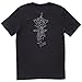 Brixton "Flora" Short Sleeve Premium Tee (Black) Men's Rose Graphic T-Shirt