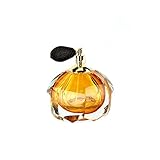 Ballerina Old Fashion Style Perfume Bottle with Black Mesh Atomizer Hand Blown Art Glass