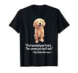 First we steal your heart, Graphic Golden Retriever Shirts