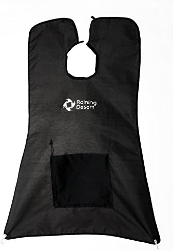 Raining Desert - Premium Beard Catcher - Men's Beard Shaving Bib - Smart &amp; Practical Grooming Accessory - Prevents Hair Messes &amp; Clogged Sinks - Carry Pouch Included - Great Gift Idea for Men