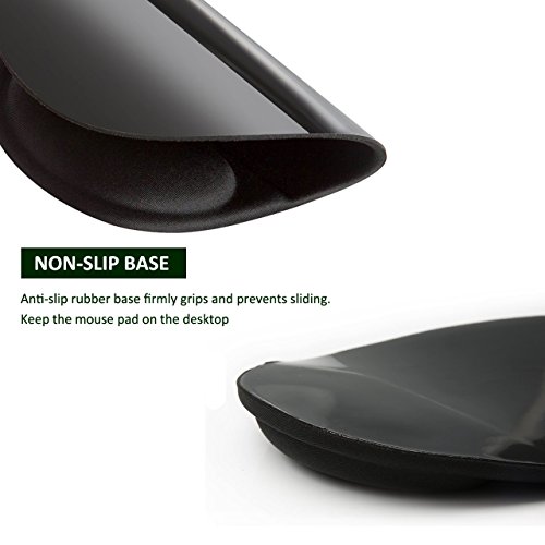 image for MIBOW Mouse Pad with Wrist Support,Large Ergonomic Gel Mouse Base Mat 
