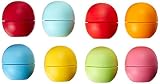 EOS Lip Balm - Strawberry Sorbet, Lemon Drop, Honeysuckle Honeydew, Summer Fruit, Sweet Mint, Tangerine, Pomegranate and Blueberry (Pack of 8)